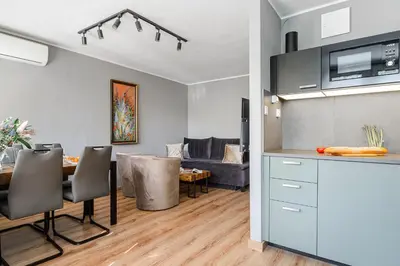 Kuchnia lub aneks kuchenny w obiekcie P&O Apartments Gierymskiego