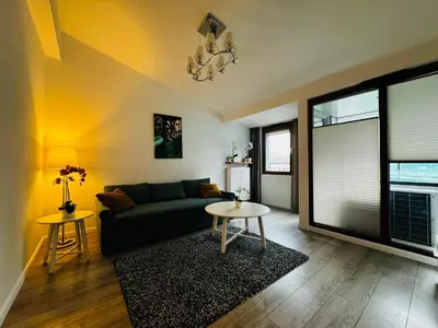 Część wypoczynkowa w obiekcie Apartament Rondo Daszyńskiego