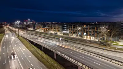 Widok na miasto Warszawa z tego apartamentu