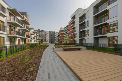 Budynek, w którym mieści się apartament