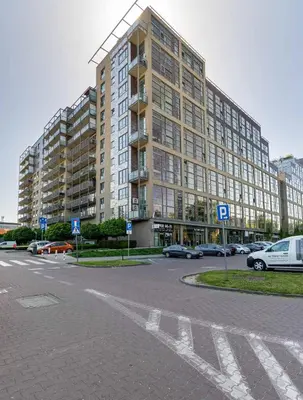Budynek, w którym mieści się apartament