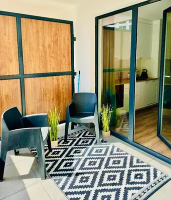 Część wypoczynkowa w obiekcie Apartament Lazurowa