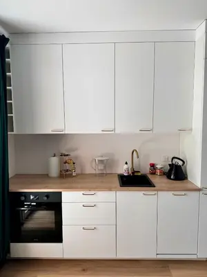 Kuchnia lub aneks kuchenny w obiekcie Apartament Lazurowa