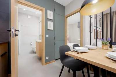 Plan piętra w obiekcie Bałuckiego Modern & Cozy Apartment Stary Mokotów Warsaw by Noclegi Renters