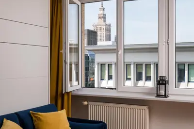 Plan piętra w obiekcie Wspólna City View Studio by BookingHost