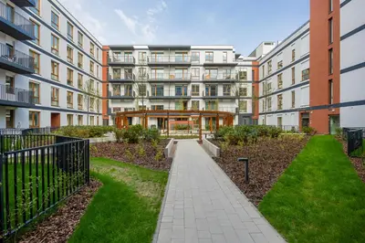 Budynek, w którym mieści się apartament