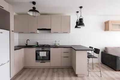 Kuchnia lub aneks kuchenny w obiekcie Park Mirowski Homely Apartment by BookingHost