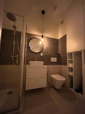 Łazienka w obiekcie Apartamenty M1 z parkingiem podziemnym