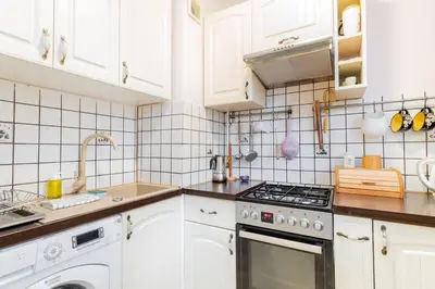 Kuchnia lub aneks kuchenny w obiekcie Jasmine Apartment Dolny Mokotow