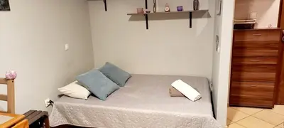 Łóżko lub łóżka w pokoju w obiekcie Jasmine Apartment Dolny Mokotow