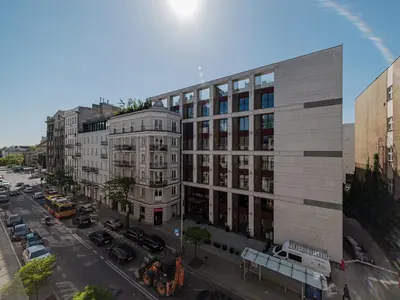 Budynek, w którym mieści się apartament
