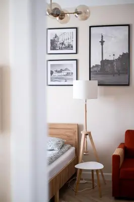 Część wypoczynkowa w obiekcie The All Right Apartment Warszawa Pulawska