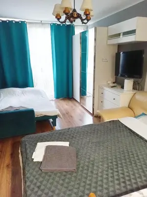 Telewizja i/lub zestaw kina domowego w obiekcie 209 Warsaw Center Tamars