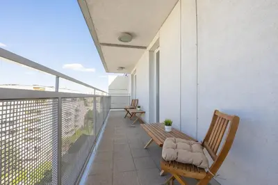Balkon lub taras w obiekcie Luxury Three Bedroom Apartment with Parking & Balcony in Mokotów by Renters Prestige