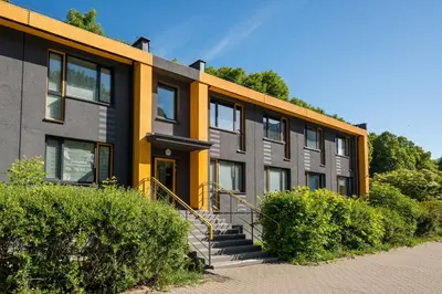 Budynek, w którym mieści się apartament