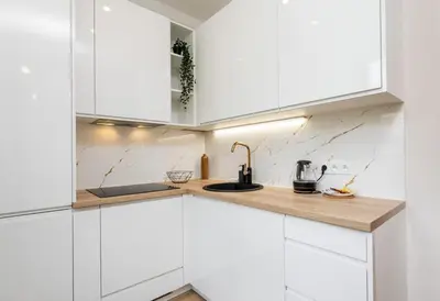 Kuchnia lub aneks kuchenny w obiekcie Olive Apartment Ochota