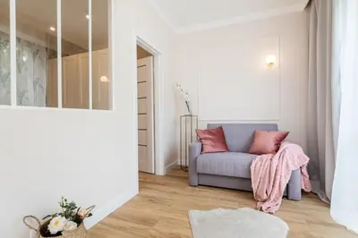 Część wypoczynkowa w obiekcie Olive Apartment Ochota
