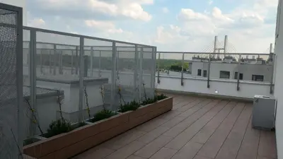 Balkon lub taras w obiekcie Comfort Modern Apartment Warsaw Free Parking Wi-Fi Balcony