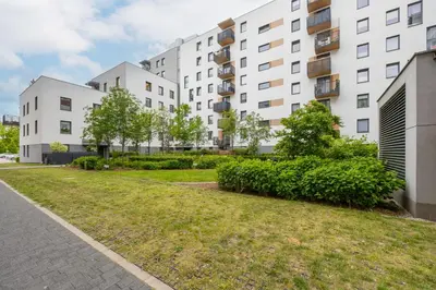 Budynek, w którym mieści się apartament