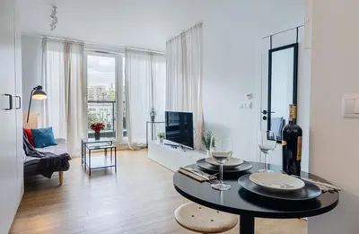 Telewizja i/lub zestaw kina domowego w obiekcie Praga Factory Stylish Spot