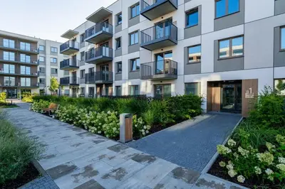 Budynek, w którym mieści się apartament