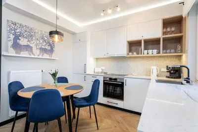 Kuchnia lub aneks kuchenny w obiekcie Deer Park Residence Mokotow