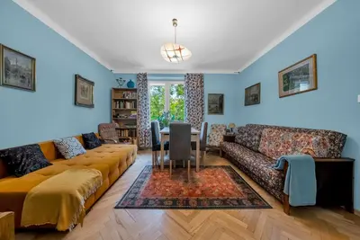 Część wypoczynkowa w obiekcie 70m2 Warsaw Wola Apartment - Top Location, 2 Bedrooms, 1st Floor - by Rentujemy