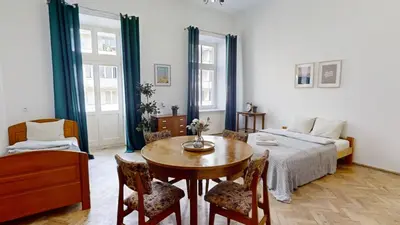 Część wypoczynkowa w obiekcie Vintage Tenement House