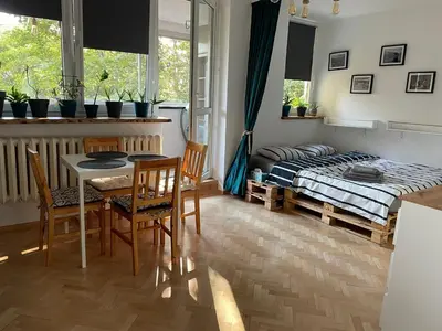 Część wypoczynkowa w obiekcie Cozy Studio Dzielna