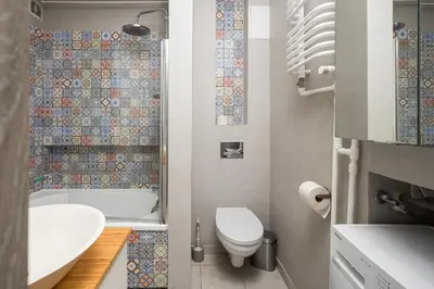Łazienka w obiekcie Nowa Praga Comfort Apartment by BookingHost