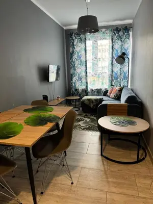 Część wypoczynkowa w obiekcie Apartment Metro Słodowiec Free Parking
