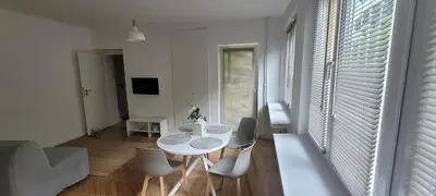 Część wypoczynkowa w obiekcie Fitmaison Apartment Ochota