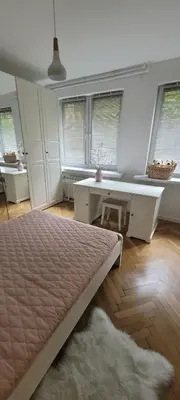 Łóżko lub łóżka w pokoju w obiekcie Fitmaison Apartment Ochota