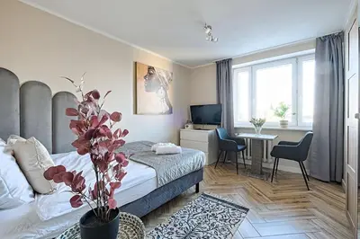 Część wypoczynkowa w obiekcie Privilage Studio Your Home at Emilii Plater 55