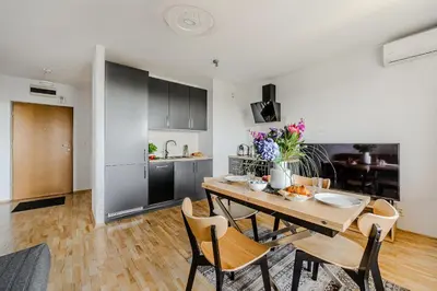 Część wypoczynkowa w obiekcie Praga Południe - P&O Apartments