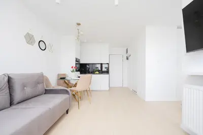 Kuchnia lub aneks kuchenny w obiekcie Capitol Bright Apartment in Central Warsaw by Noclegi Renters