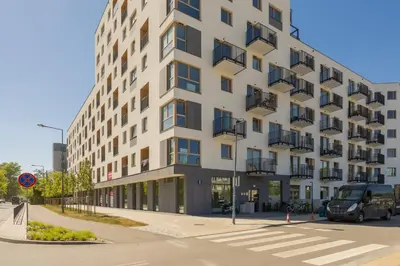 Budynek, w którym mieści się apartament