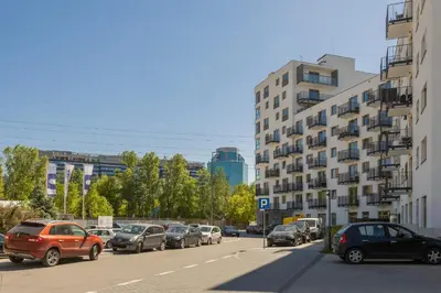 Budynek, w którym mieści się apartament