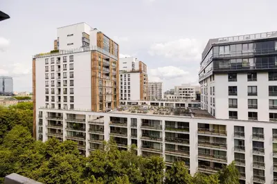 Budynek, w którym mieści się apartament