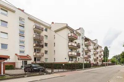 Budynek, w którym mieści się apartament