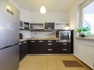 Kuchnia lub aneks kuchenny w obiekcie Etno Chic Studio Ursynow