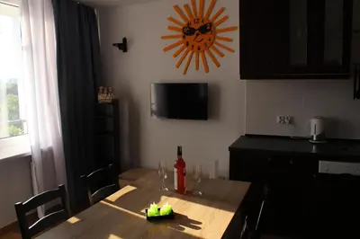 Telewizja i/lub zestaw kina domowego w obiekcie Studio Chodecka