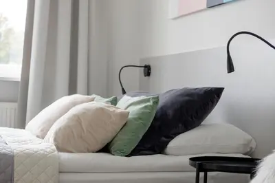 Część wypoczynkowa w obiekcie Gagarina Warszawa Przytulne Studio by Noclegi Renters