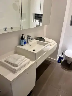 Łazienka w obiekcie Apartament NiePokorny