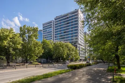 Budynek, w którym mieści się apartament