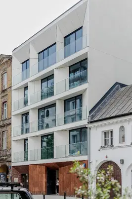Budynek, w którym mieści się apartament