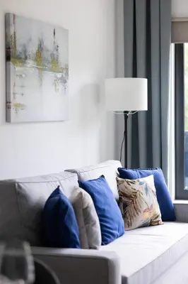 Część wypoczynkowa w obiekcie Design Apartment in the Centre of Warsaw Grzybowska 37 by Noclegi Renters