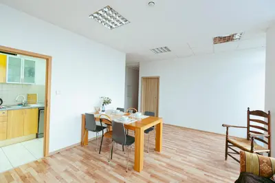 Kuchnia lub aneks kuchenny w obiekcie Hostel Metro Kabaty