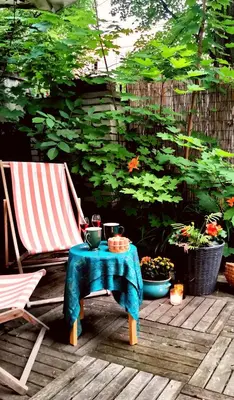 Ogród w obiekcie Green Apartament Żoliborz