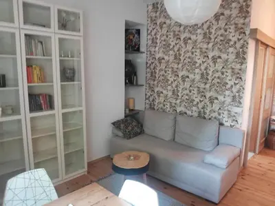 Część wypoczynkowa w obiekcie Green Apartament Żoliborz